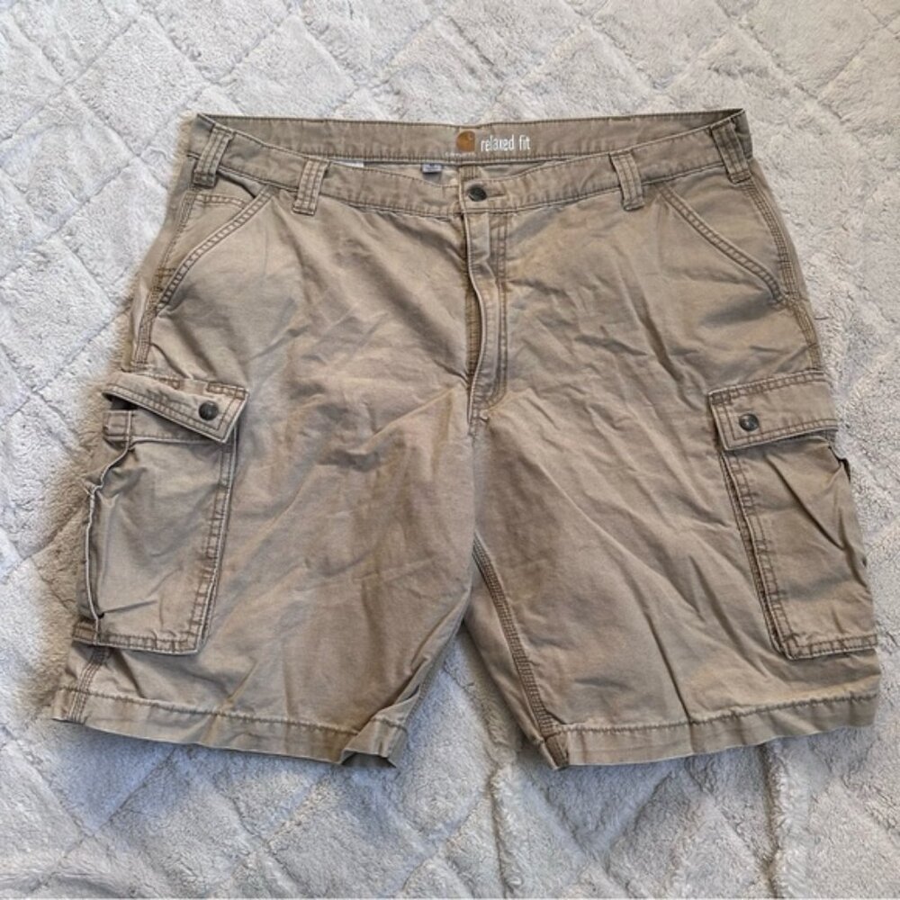 Carhartt | Tan Khaki Rugged Cargo Work Shorts | Size 42